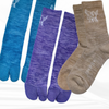 Flat lay of Gypsy Footwear wool socks – colorful 3-pack bundle
