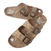 Cork - Womens Arch-Support Sandals Cork Sole Buckles
