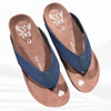 Denim Upper, Chocolate Suede Footbed – weddings and festivals comfort footwear