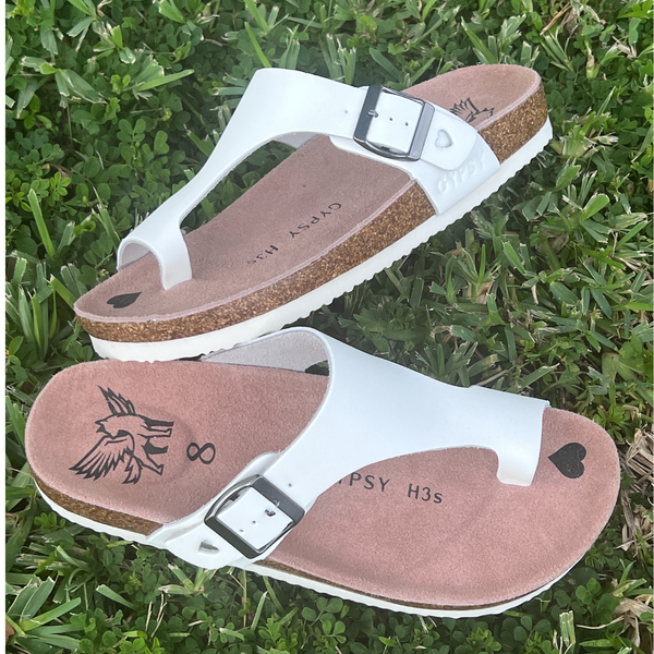 White - Chocolate Suede Adjustable Boho Chic