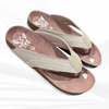 Canvas Upper, Chocolate Suede Footbed -Gypsy Footwear Cork Cushion Flip-Flops