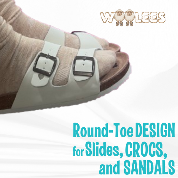 Wool Hiking Socks Made For Sandals Slides And Crocs