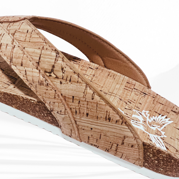 Cork -Side View Cork detail and comfortable cork cushion