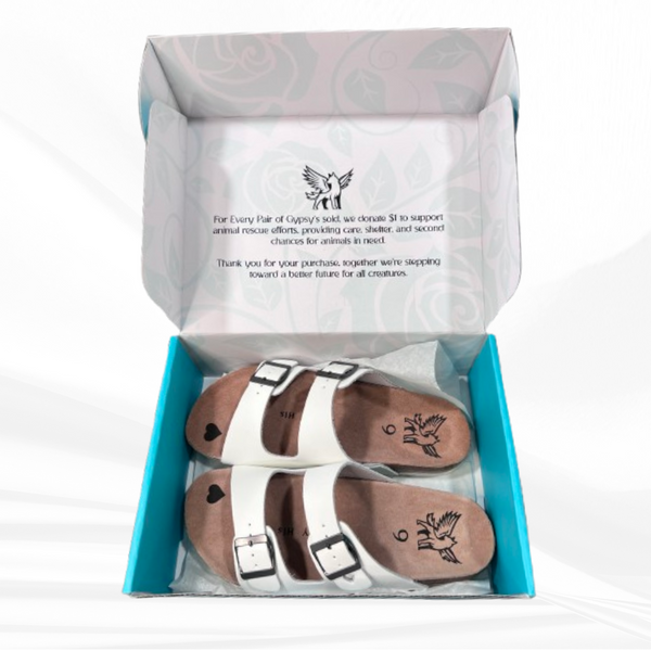 White - white arch-support cushioned unique sandals