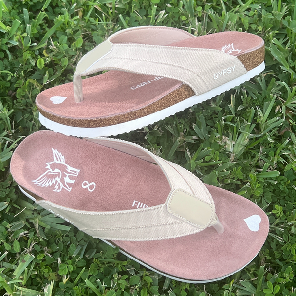 Canvas - Jessica Suede flip-flops