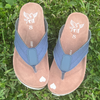 Denim - Gypsy Footwear Top View Flip-Flops