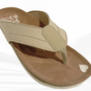 The Jessica Flip-Flops - Canvas and Chocolate Suede