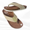 The Jessica Flip-Flops - Canvas and Chocolate Suede